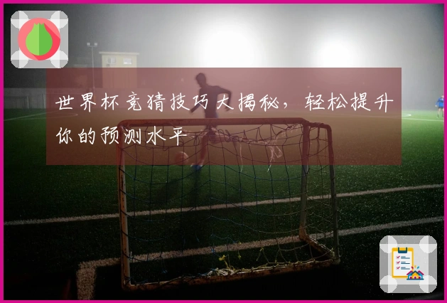 世界杯竞猜技巧大揭秘，轻松提升你的预测水平